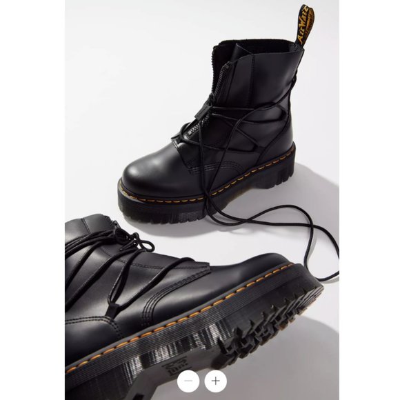 Dr. Martens Black Platform Boots - Picture 13 of 16